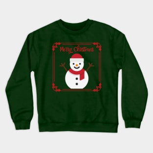 Merry Christmas Snowman Crewneck Sweatshirt